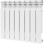 Радиатор биметаллический ROMMER Profi Bm 500 - 8 секций (подключение боковое, цвет белый)