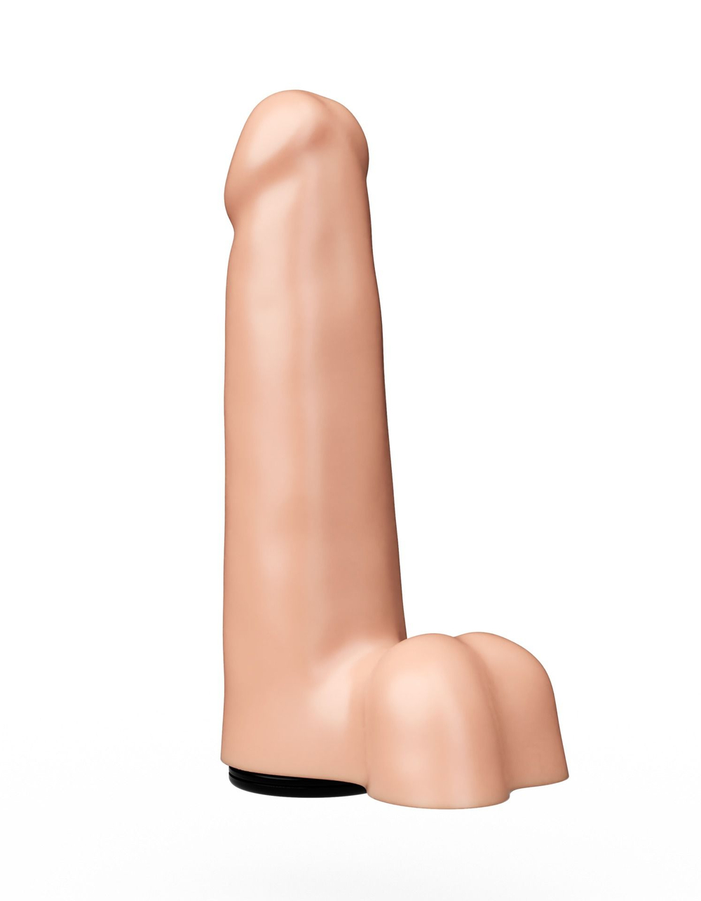 Реалистичная насадка-фаллос для трусиков с плугом - 17 см. (Цвет: телесный)