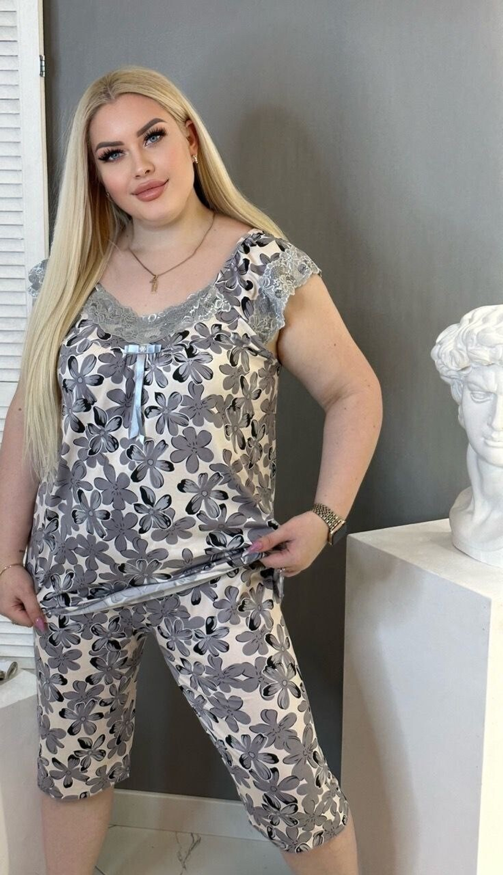 Пижама бриджи и футболка крыло 335