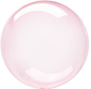 Шар "Баблс кристалл ярко-розовый" 55 см