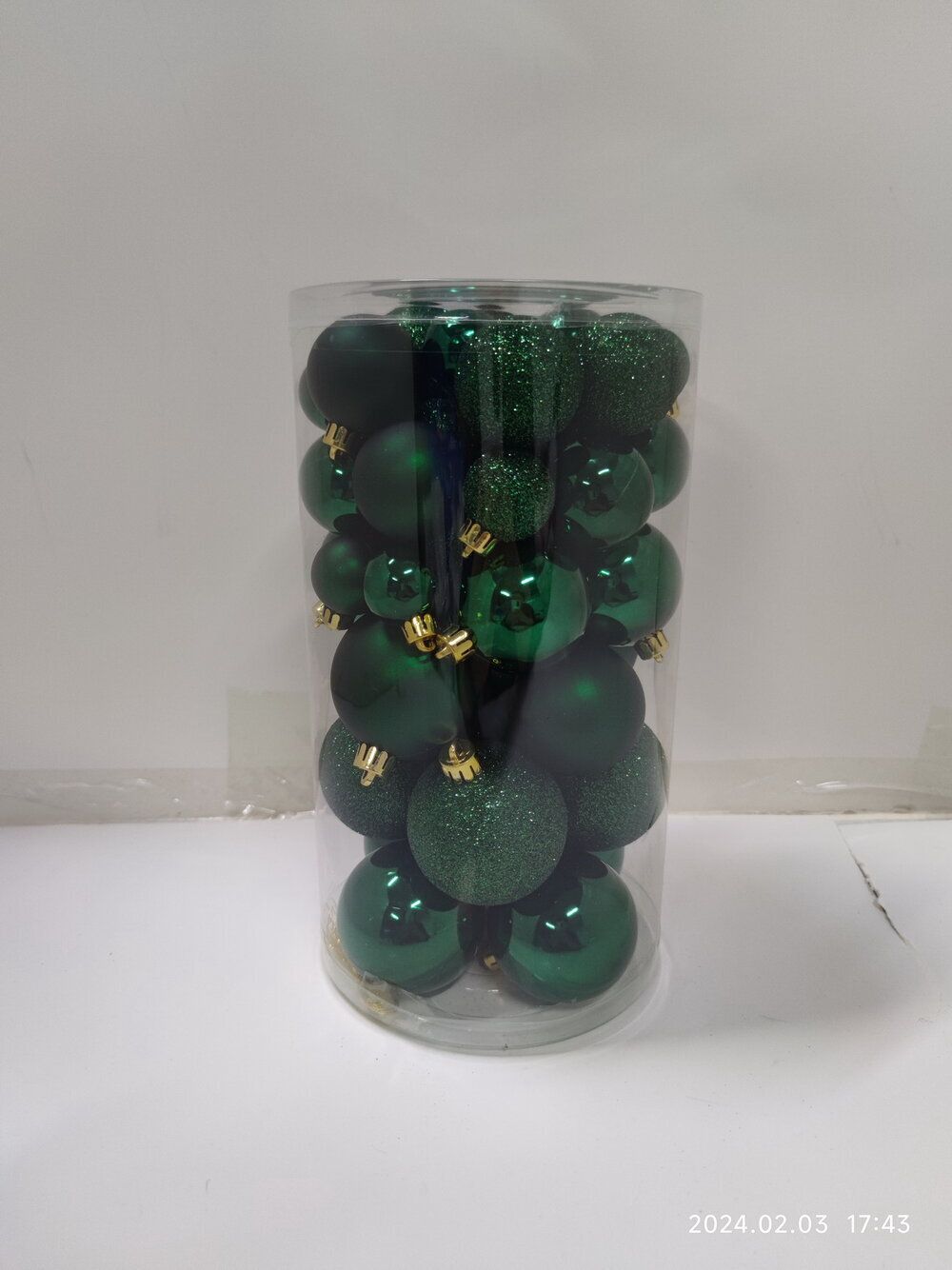 GAEM Набор из 40шт Украшение новогоднее "Шар", D6/5/4/3 см, L14 W14 H26 см