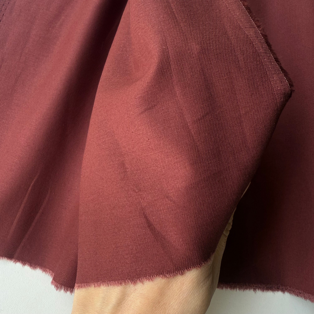 Джинса хлопковая (плотность 195 гр/м2) Красное дерево