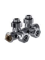 Узел нижнего подключения Royal Thermo Design PRO 15мм угловой М30х1,5 (хром)