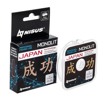 Леска MONOLIT 0,165mm/50m Nylon Transparent (N-MO-0.165-50) Nisus