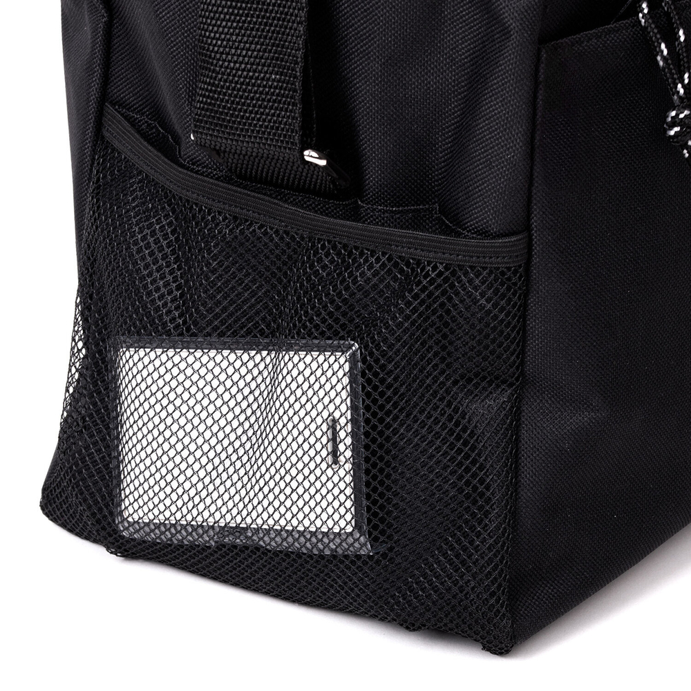 Сумка спортивная HEIKKI MOVE (ХЕЙКИ), карман на молнии, черная, 30x45x20 см, 272620