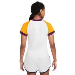 Женская футболка теннисная Nike Court Dri Fit Slam W - white/university gold