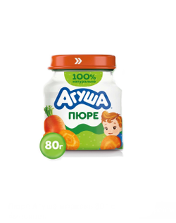 Пюре Агуша морковь 80 гр