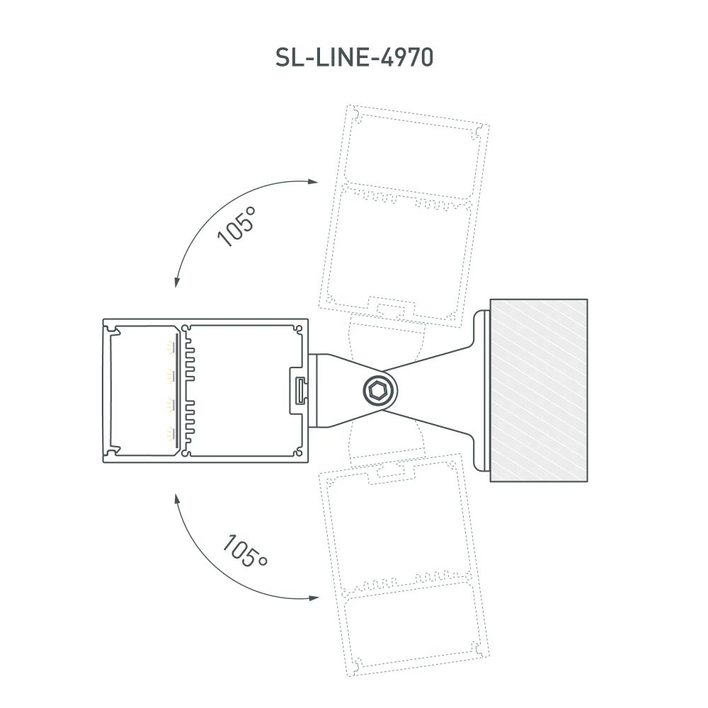Профиль SL-LINE-4970-3000 ANOD (Arlight, Алюминий) 036203