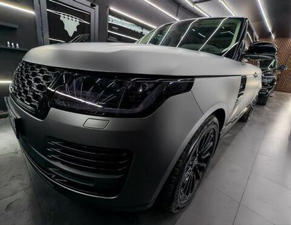 RANGE ROVER в цветной полиуретан Carbins PPF Amg Grey MF-AMG от студии "VINILOVO"