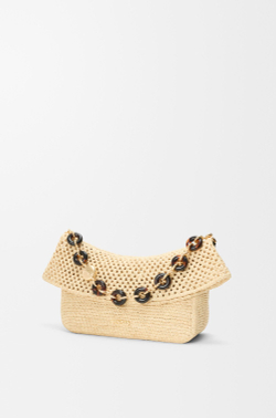 Loewe Средняя сумка Ola, связанная крючком, натуральный