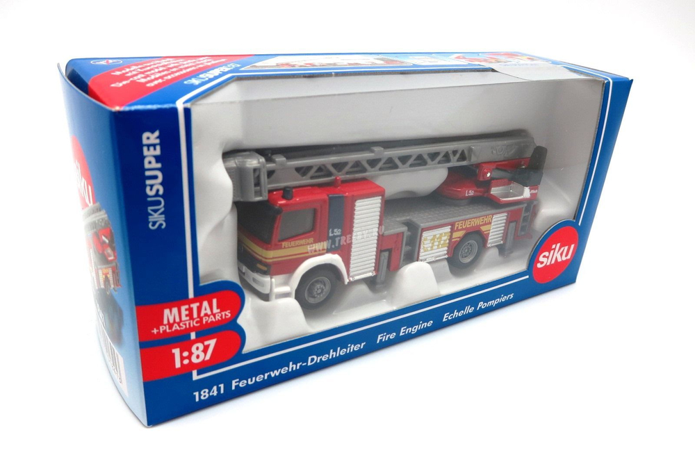 Модель пожарной машины Siku с лестницей, 1:87