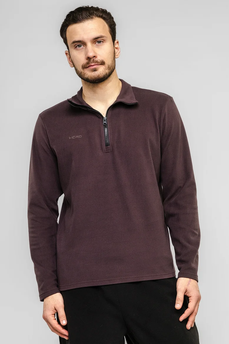 Кофта (толстовка) классическая, мужская, цвет "Лесной орех"