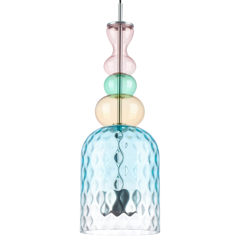 814002 Люстра BELLE LED 1х8W 400LM АЛЮМИНИЙ/МУЛЬТИКОЛОР 3000K