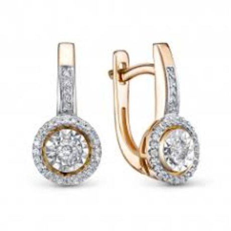 Серьги из золота с бриллиантами