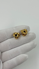 Серьги пусеты Узелки