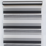 Штора рулонная "День/ночь" 60*160см черно-белая, 110г/м2, NNSR037