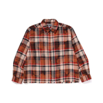 A Bathing Ape Bleached Check Zip Shirt