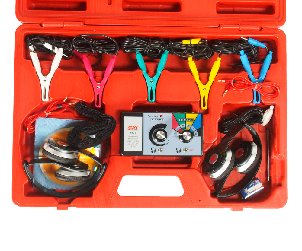 Стетоскоп электронный (наушники,тестер,зажимы,блок управления,магнитный датчик) JTC