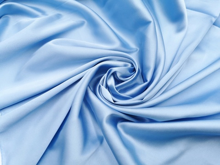 Атлас-стрейч, эластичный, бельевой, голубой