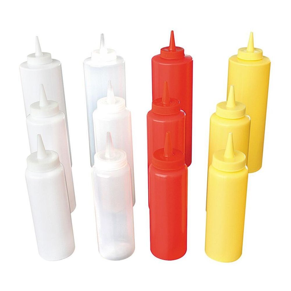 Емкость для соуса диспенсер 1000 мл. прозрачная d 8 см h26,5 см P.L. Proff Cuisine