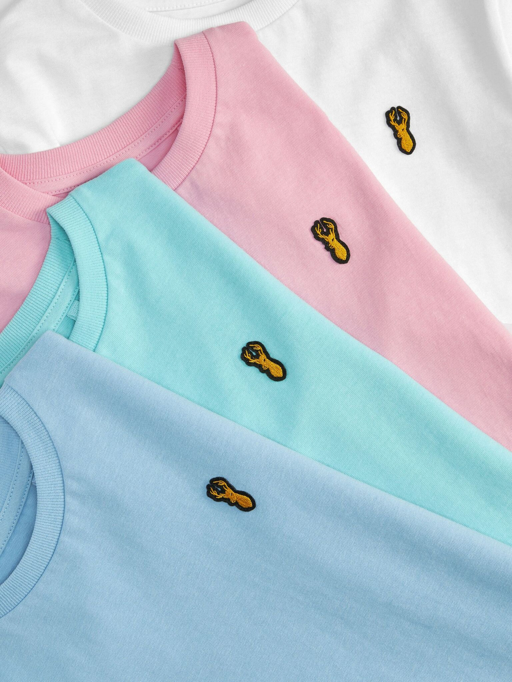 Футболка для мальчика Next M73-506, 4 шт., Голубой, Белый, Салатовый