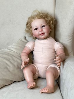 Кукла Реборн мягконабивная 55см в пакете (FA-575)