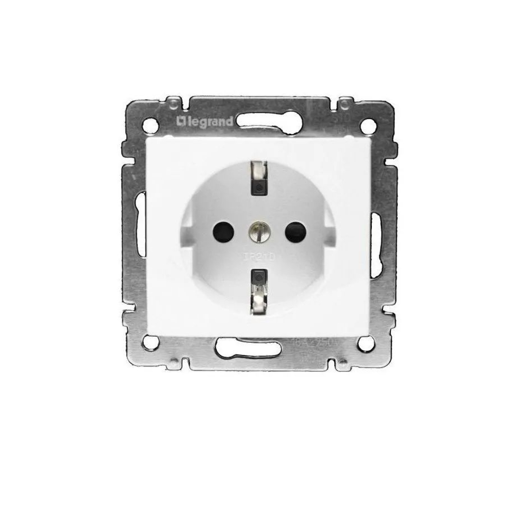 4321/4421 Розетка со шторкой 10 шт белая