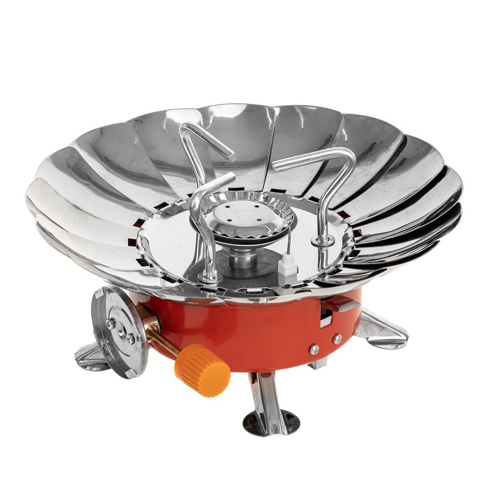 Плита туристическая мини в чехле, ветрозащита HS-PM-166