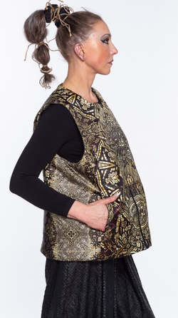 Двусторонний жилет "Три Империи", по мотивам мозаики «Русское оружие»