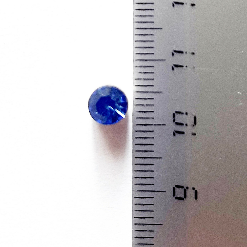 Магнитные серьги клипсы с голубым кристаллом. 1 пара