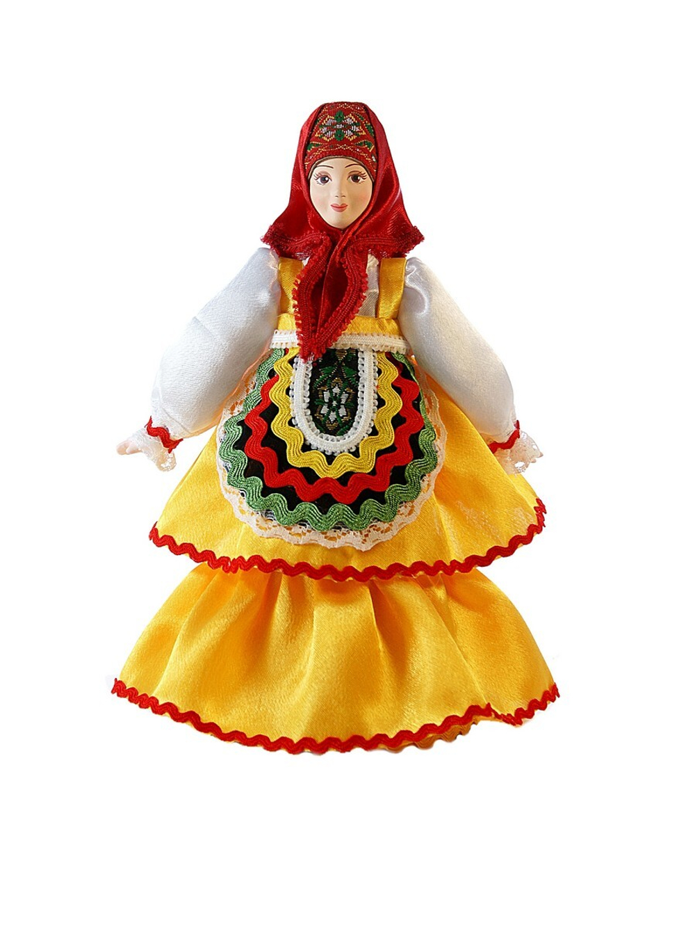 Кукла коллекционная Матрешка-Дуняшка в летнем наряде