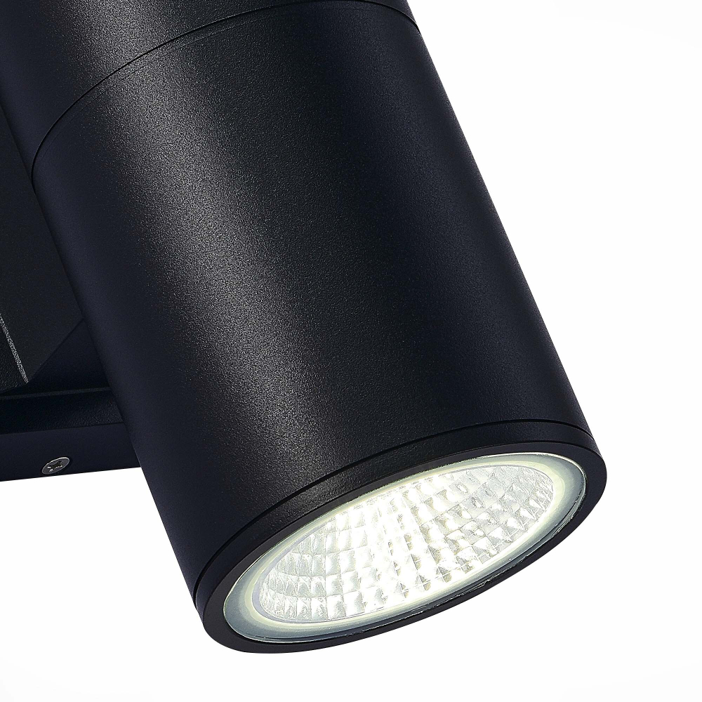 SL074.401.02 Светильник уличный настенный ST-Luce Черный/Черный LED 2*8W 4000K TUBO