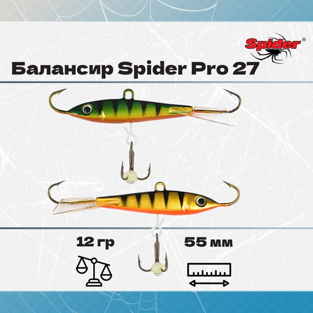 Балансир рыболовный Pro 27 12гр, 55мм, цвет 25F