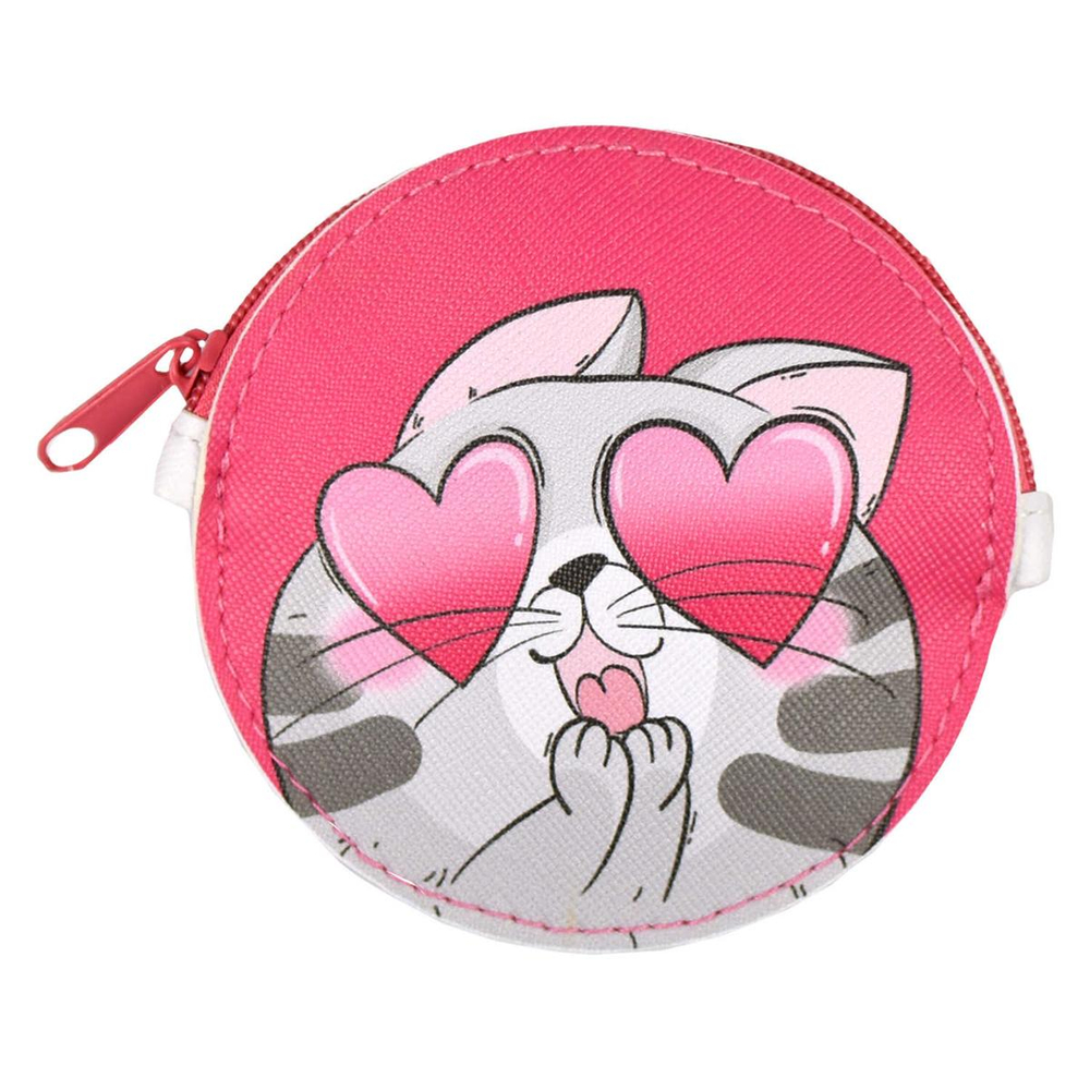 Кошелёк для банкнот и монет на молнии "Котик" (Феникс+)