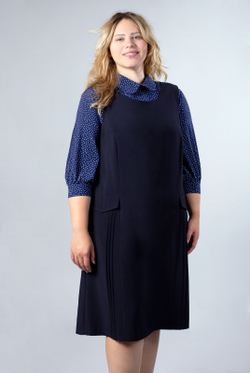 Сарафан женский 3730зп, Тёмно тёмно син #70ТТСи083730зп