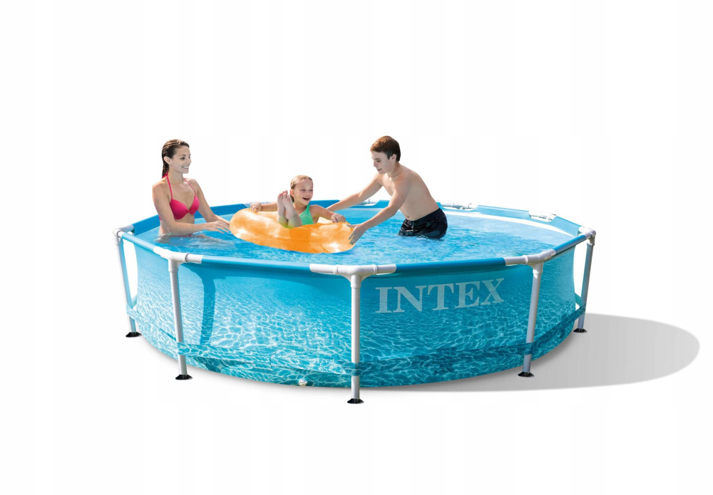 Каркасный бассейн Intex Beachside Metal Frame 305х76 см + фильтр-насос 1250 л/ч (28208)