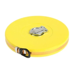 Строительная рулетка 50 м / металл 13 мм / с ручкой и кольцом