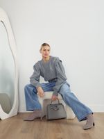 PERFECT JEANS С ЗАЩИПАМИ BLUE