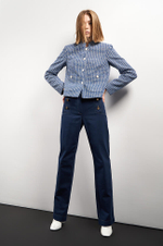 1812 Жакет женский (бежево-синий)