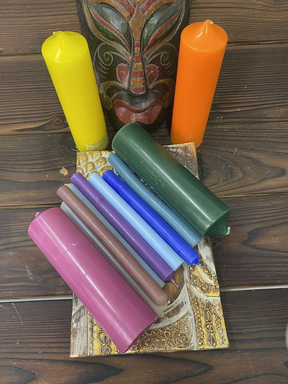 Свеча алтарная желтая 70 часов