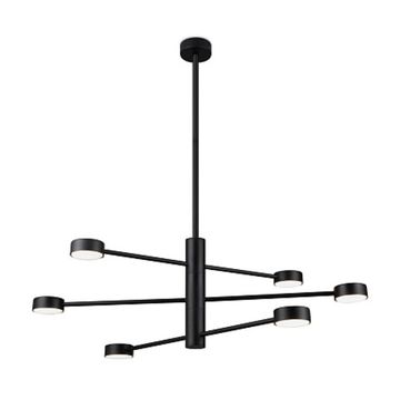 Потолочный светильник 6*GX53 FR5363CL-06B чёрный Tactic Modern Freya