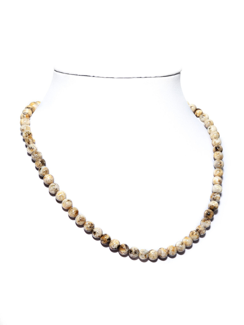 Чокер из натурального янтаря, длина 40 см, бусины 6 мм. Чокер ручной работы из Калининграда