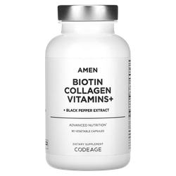 CODEAGE AMEN Biotin , Collagen , Vitamins + 90 veg capsules, Коллаген, биотин и витамины