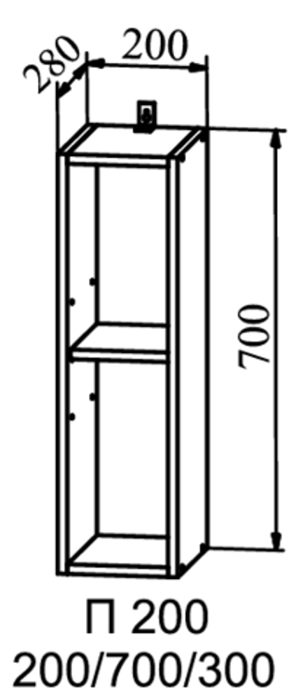 шкаф верхний 200 ройс