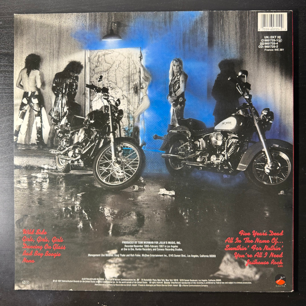 Mötley Crüe ‎– Girls, Girls, Girls (Германия 1987г.)