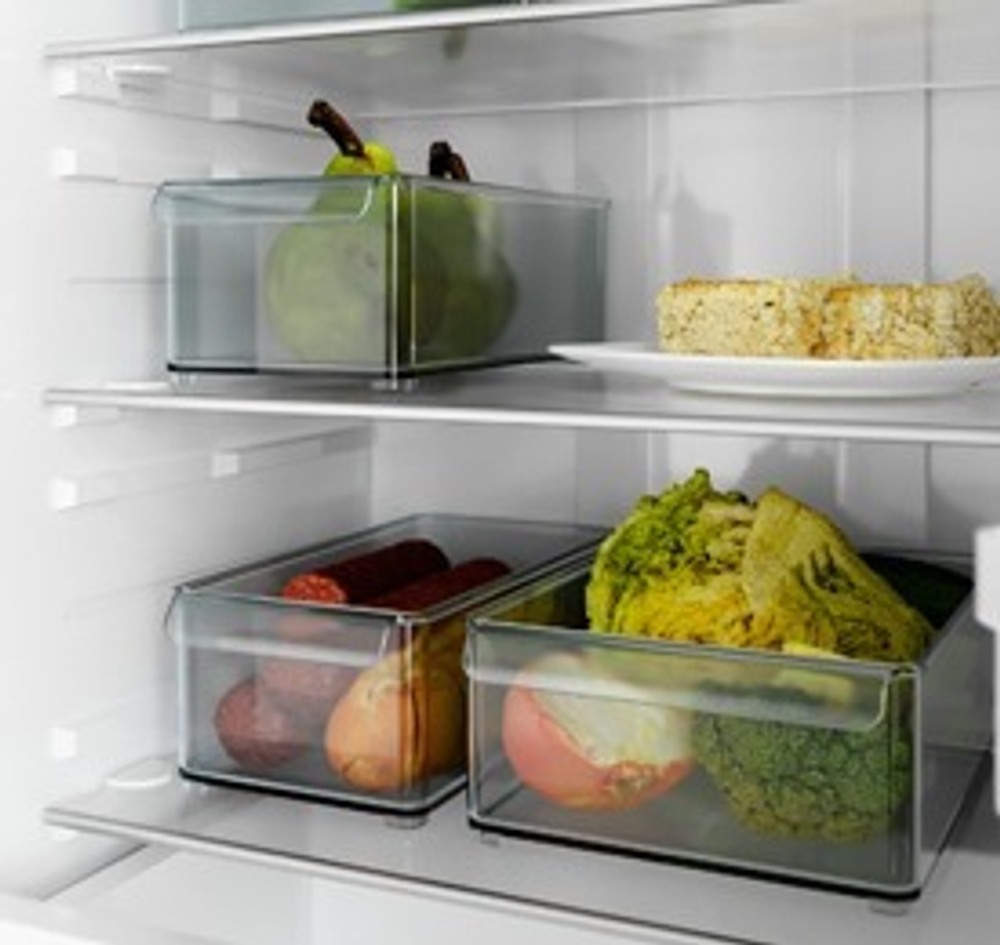 Емкость для холодильника Mannaz 32.9х14.3х10.2, прозрачный