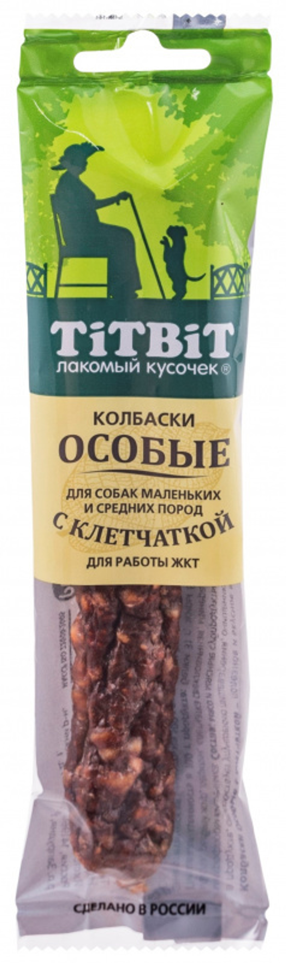 TitBit лакомство для собак Колбаска Особые с клетчаткой 30 гр.