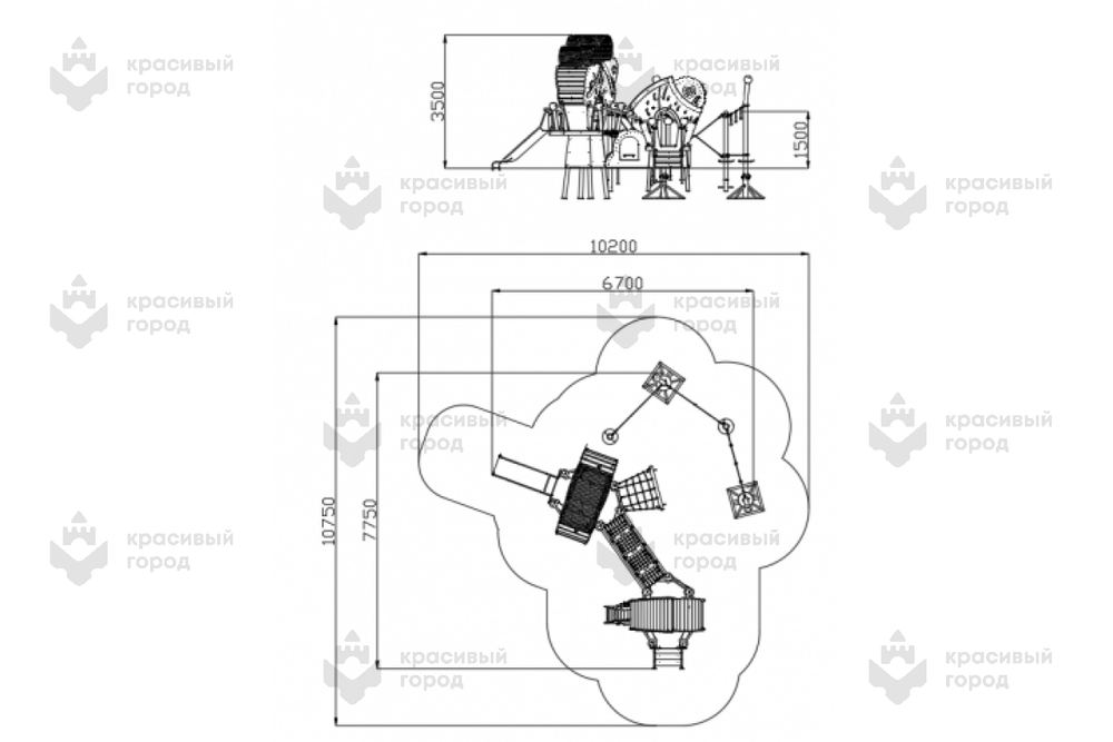 Игровой комплекс Осенний лес тип-2