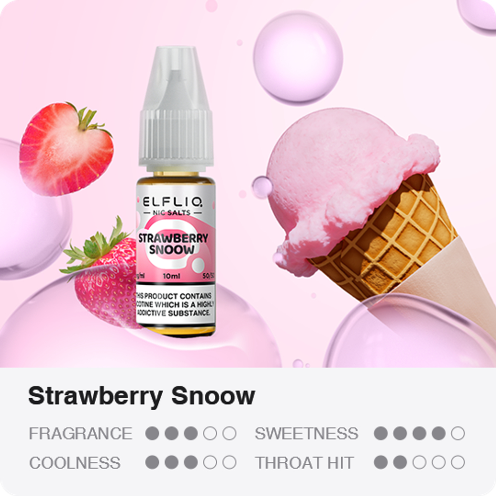 ELFLIQ - Strawberry snow (5% nic, 30ml)