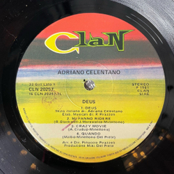 Винтажная виниловая пластинка LP Adriano Celentano Адриано Челентано Deus (Italy 1981) Crazy Movie